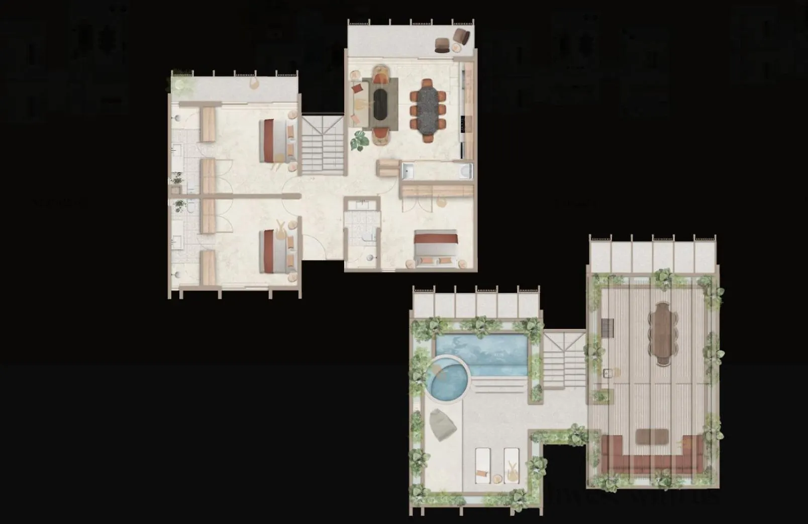 Heavenly 3Br Ph W Private Pool, Gym, Yoga Class تولوم 0*,